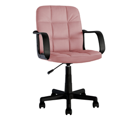Καρέκλα Γραφείου ASPIS Ροζ Ύφασμα/PVC 55.5x56.5x85-96.5cm