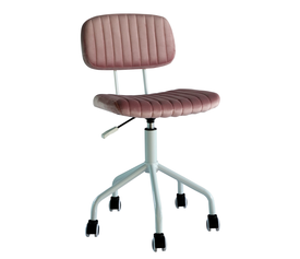 Καρέκλα Γραφείου ANUBIS Ροζ Βελούδο 53x43x85-93.5cm