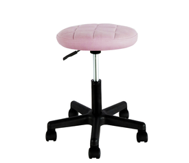 Σκαμπό Γραφείου THESTIA Ροζ Ύφασμα 36.5x37.5x43-54.5cm