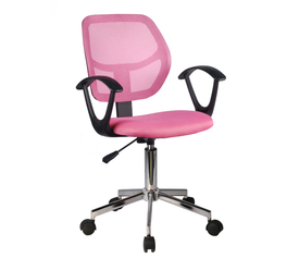 Καρέκλα Γραφείου EVERLY Ροζ Mesh 56x53.5x100cm