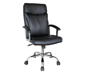 Καρέκλα Γραφείου Διευθυντή COOKE Μαύρο PVC 63x80x118-126cm