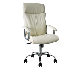 Καρέκλα Γραφείου Διευθυντή  COOKE Μπεζ PVC 63x80x118-126cm