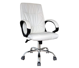 Καρέκλα Γραφείου Διευθυντή TURNER Λευκό PVC 50x69x118.5cm