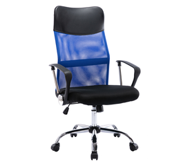 Καρέκλα Γραφείου AΓNΩ Μπλε PVC 58x60x105-115cm