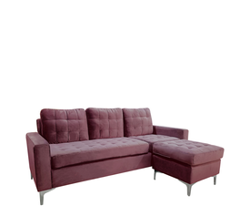 Καναπές Γωνιακός BLAZE Αναστρέψιμος Σάπιο Μήλο Ύφασμα 190x128x82cm