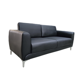 Καναπές Τριθέσιος ELFRIC Μαύρο PU 190x81x81cm