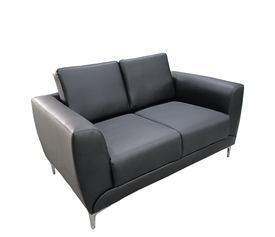 Καναπές Διθέσιος ELFRIC Μαύρο PU 142x81x81cm