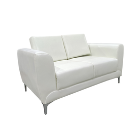 Καναπές Διθέσιος ELFRIC Λευκό PU 142x81x81cm