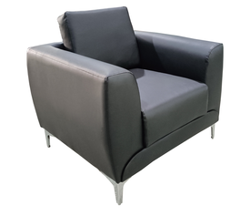 Πολυθρόνα ELFRIC Μαύρο PU 89x81x81cm