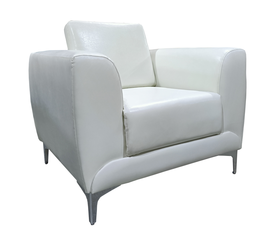 Πολυθρόνα ELFRIC Λευκό PU 89x81x81cm