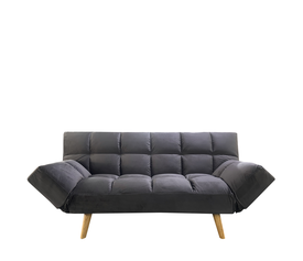 Καναπές Κρεβάτι Τριθέσιος ELVINA Γκρι Ύφασμα 182x82x88cm