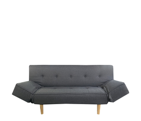 Καναπές Κρεβάτι Τριθέσιος NEREIDA Γκρι Ύφασμα 180x90x80cm