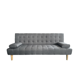 Καναπές Κρεβάτι Τριθέσιος ELFREDA Γκρι Ύφασμα 188x83x83cm