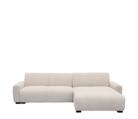 Καναπές Γωνιακός Αναστρέψιμος TRIANA Μπεζ Ύφασμα 287x161x71cm