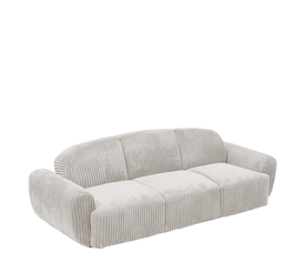 Καναπές Κρεβάτι Τριθέσιος SCULPTA Μπεζ Ύφασμα 234x88x75cm