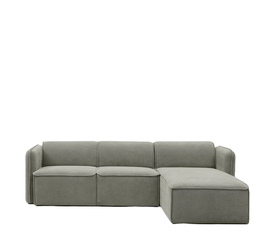 Καναπές Γωνιακός Αναστρέψιμος MAFFEI Γκρι Ύφασμα 268x163x76cm