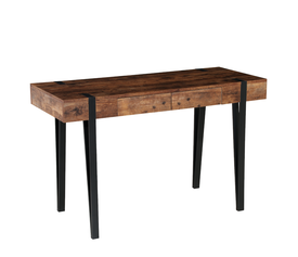 Γραφείο BIX Καρυδί/Μαύρο MDF/Μέταλλο 120x50x75cm