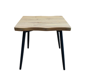 Τραπεζάκι Σαλονιού ALMADA Φυσικό/Μαύρο Μοριοσανίδα/Μέταλλο 60x60x45cm