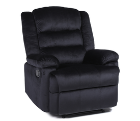 Πολυθρόνα Ανακλινόμενη CARINAE Μαύρο Βελούδο 93x90x100cm