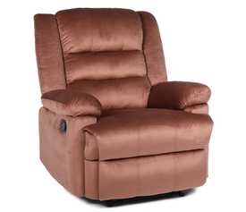 Πολυθρόνα Ανακλινόμενη CARINAE Καφέ Βελούδο 93x90x100cm