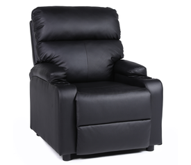 Πολυθρόνα Ανακλινόμενη RANA Μαύρο PU 80x95x103cm