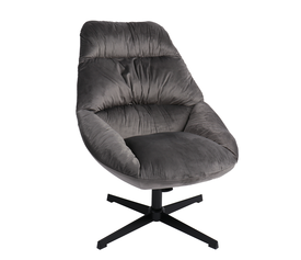 Πολυθρόνα CHANTIERI Γκρι Ύφασμα/Μέταλλο 94x71x83cm