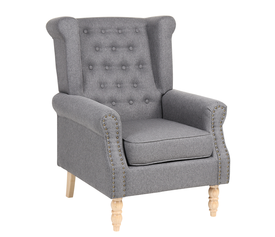 Πολυθρόνα OTTAVIA Σκούρο Γκρι Ύφασμα 77x80x106cm