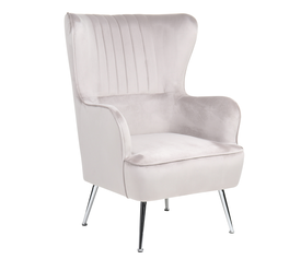 Πολυθρόνα VITTORIA Καφέ Βελούδο 76x79x101cm