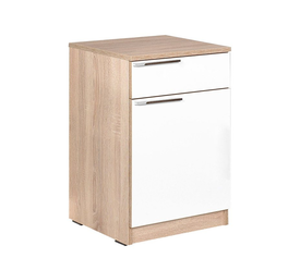 Κομοδίνο AROBIN Φυσικό/Λευκό Μοριοσανίδα/Μελαμίνη 40x40x60cm