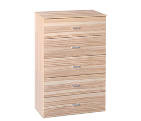 Συρταριέρα AURORA Φυσικό Μοριοσανίδα/Μελαμίνη 60x40x108cm