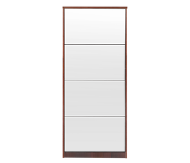 Παπουτσοθήκη  LYKKE Καφέ Μοριοσανίδα/Μελαμίνη 50x24x148cm