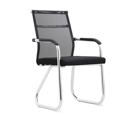 Καρέκλα Επισκέπτη RONOA Μαύρο/Χρώμιο Mesh/Μέταλλο 55x56.5x95cm
