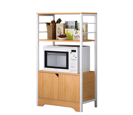 Ραφιέρα Κουζίνας GORAL Δρυς/Λευκό MDF/Μέταλλο 60x30x95cm