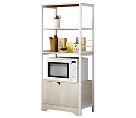 Ραφιέρα Κουζίνας CARIBOU Maple/Λευκό MDF/Μέταλλο 60x30x120cm