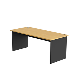 Γραφείο Επαγγελματικό EUDINE Φυσικό/Ανθρακί Μοριοσανίδα 120x60x75cm