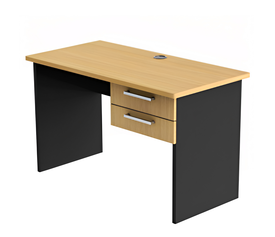 Γραφείο Επαγγελματικό EGLANTINE Φυσικό/Ανθρακί Μοριοσανίδα 120x60x75cm