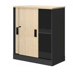 Ντουλάπι Γραφείου GALAX Φυσικό/Ανθρακί Μοριοσανίδα 80x40x80cm