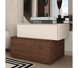 LUXX Κομοδίνο με Aυτόνομα Συρτάρια Ελληνικής Κατασκευής 60x45xH45cm