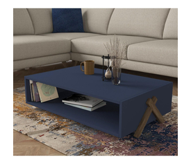 Τραπεζάκι Σαλονιού  KOS Μπλε 98x60x26cm