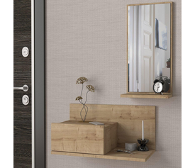 Έπιπλο Εισόδου RODOS Φυσικό 60x30x100cm