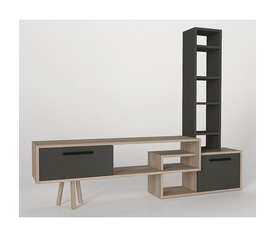 Σύνθετο NEVADA Cordoba/Ανθρακί Μοριοσανίδα 167x29.8x133.5cm