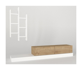 Σύνθετο ILLINOIS Λευκό/Sapphire Μοριοσανίδα 180x29.5x30.8cm