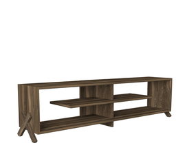 Έπιπλο Τηλεόρασης IRAKLEIA Καρυδί Μοριοσανίδα/Μελαμίνη 148x30x39cm