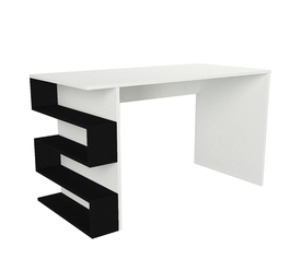 Γραφείο CLEORA Λευκό/Μαύρο Μοριοσανίδα/Μελαμίνη 120x60x74cm