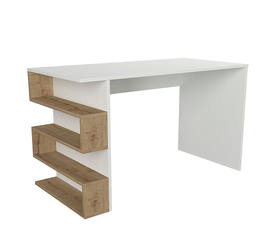 Γραφείο CLEORA Φυσικό/Λευκό Μοριοσανίδα/Μελαμίνη 120x60x74cm