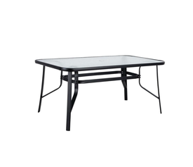 Τραπέζι Μεταλλικό SUN Μαύρο 120x70x70cm