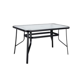 Τραπέζι Μεταλλικό SUN Μαύρο 140x80x70cm