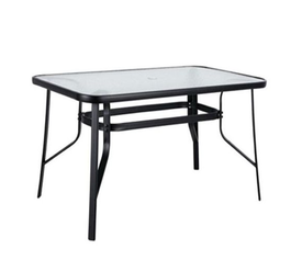 Τραπέζι Μεταλλικό SUN Μαύρο 150x90x70cm