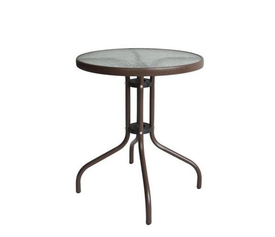 Τραπέζι Μεταλλικό EARTH Καφέ Φ70x70cm