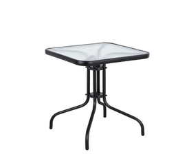 Τραπέζι Μεταλλικό MARS Μαύρο 60x60x70cm